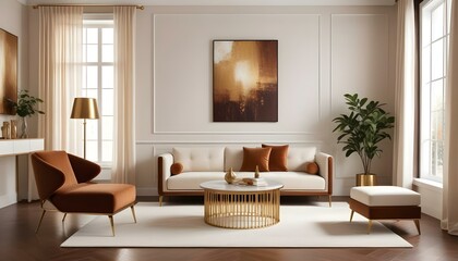 Photo interior modern design room 3d illustration