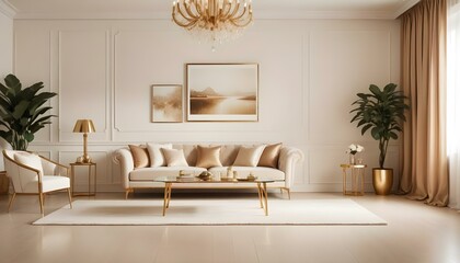 Fototapeta premium Photo interior modern design room 3d illustration