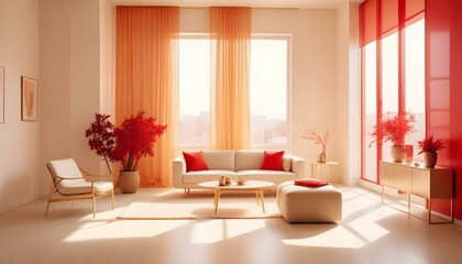 Photo interior modern design room 3d illustration