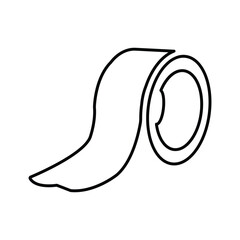 Duct tape icon. Outline vector.