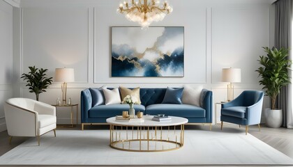 Photo interior modern design room 3d illustration