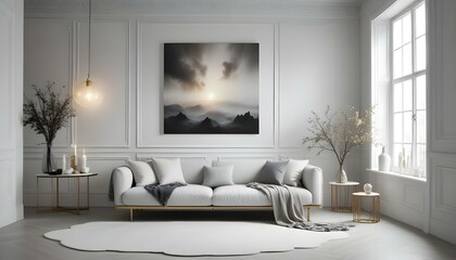 Photo interior modern design room 3d illustration