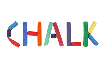 Chalk written with chalk