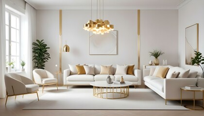 Photo interior modern design room 3d illustration