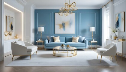 Photo interior modern design room 3d illustration