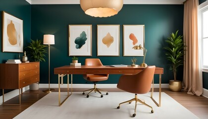 Photo interior modern design room 3d illustration