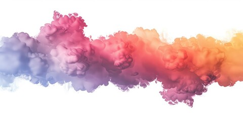 Obraz premium Colorful Cloud Formations, AI generated illustration.
