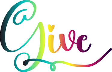 Give gradient text, gradient color text, Give vector 