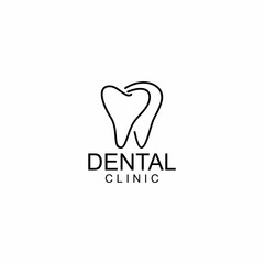 LINE ART DENTAL LOGO DESIGN