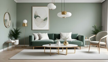 Photo interior modern design room 3d illustration