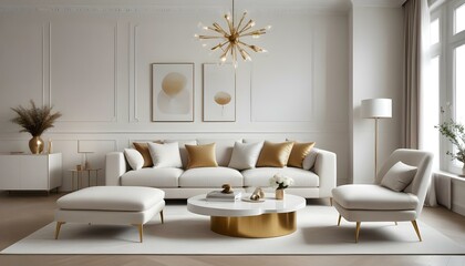 Photo interior modern design room 3d illustration