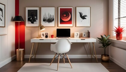 Photo interior modern design room 3d illustration