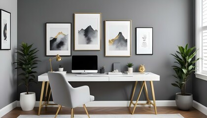 Photo interior modern design room 3d illustration