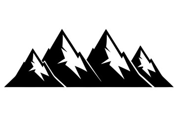 
Mountain silhouette, mountain range vector illustration, mountain Svg
