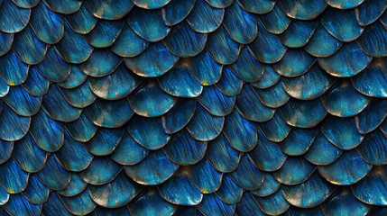 Obraz premium Seamless background, texture, repeatable pattern, wallpaper for scales: fish, snake, reptile, dragon