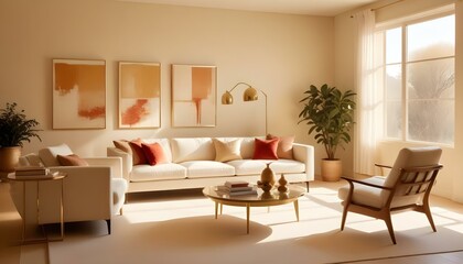 Photo interior modern design room 3d illustration