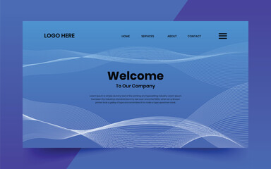 Modern technology abstract creative dynamin gradient wave line banner background for website landing page, hero banner design, webpage header	