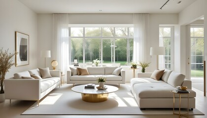 Fototapeta premium Photo interior modern design room 3d illustration