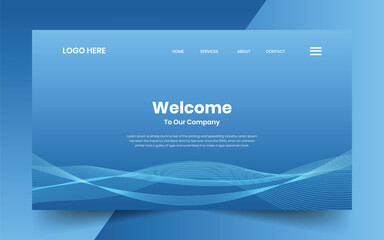 Modern technology abstract creative dynamin gradient wave line banner background for website landing page, hero banner design, webpage header	