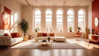 Photo interior modern design room 3d illustration