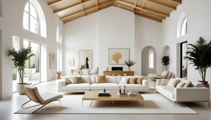 Photo interior modern design room 3d illustration