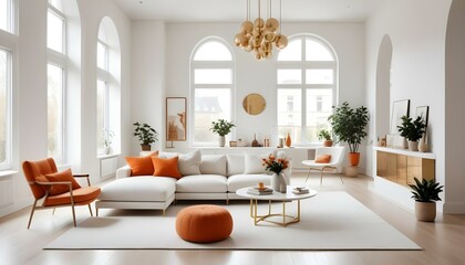 Photo interior modern design room 3d illustration