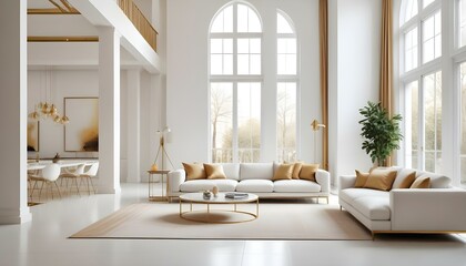 Photo interior modern design room 3d illustration