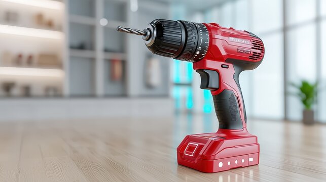 Augmented Reality Compact Cordless Drill with Digital Workshop Interface