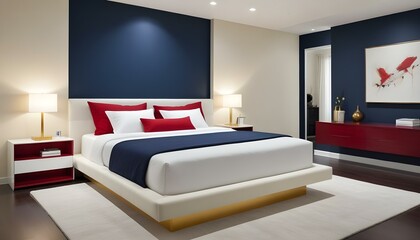 Photo interior modern design room 3d illustration