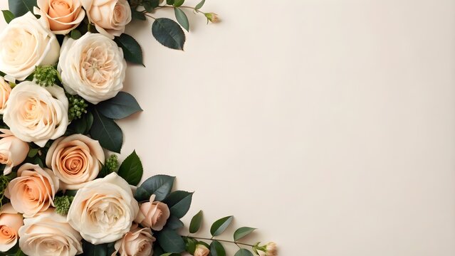 subtle pink floral design for customizable text and greeting cards