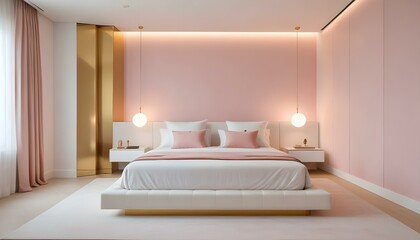 Photo interior modern design room 3d illustration