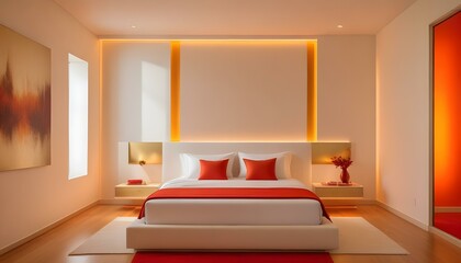 Photo interior modern design room 3d illustration