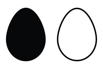 egg icon vector set
