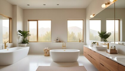 Photo interior modern design room 3d illustration