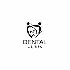 LINE ART DENTAL LOGO DESIGN