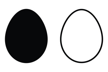 egg icon set vector Easter design eggs sign symbol 