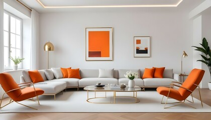Photo interior modern design room 3d illustration