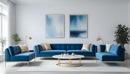 Photo interior modern design room 3d illustration