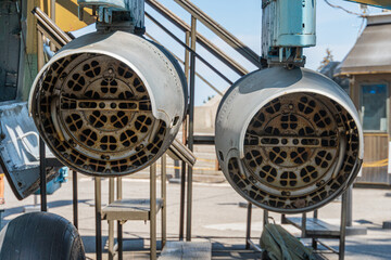 Helicopter rocket launchers mounted on attack helicopter. attack helicopter weapons, Hydra rocket...