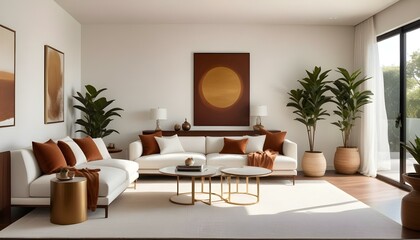 Photo interior modern design room 3d illustration