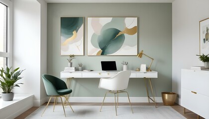 Photo interior modern design room 3d illustration