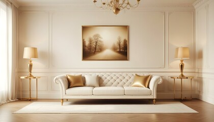 Photo interior modern design room 3d illustration