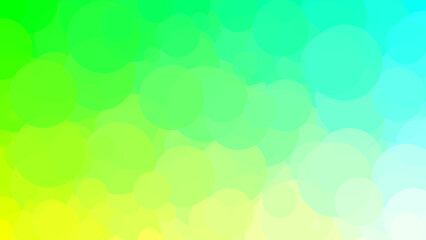 Obraz premium Vibrant Abstract Background with Overlapping Gradient Shapes in lawngreen, forestgreen and lightgreen Tones