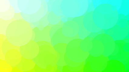 Vibrant Abstract Background with Overlapping Gradient Shapes in lawngreen, forestgreen and aquamarine Tones