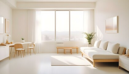 Photo interior modern design room 3d illustration