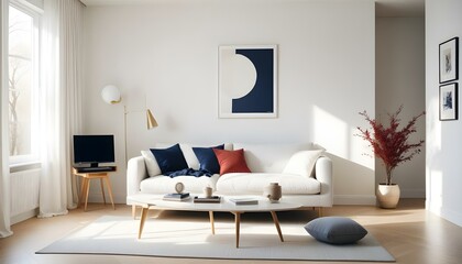 Photo interior modern design room 3d illustration