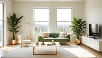 Photo interior modern design room 3d illustration