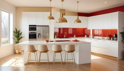 Photo interior modern design room 3d illustration