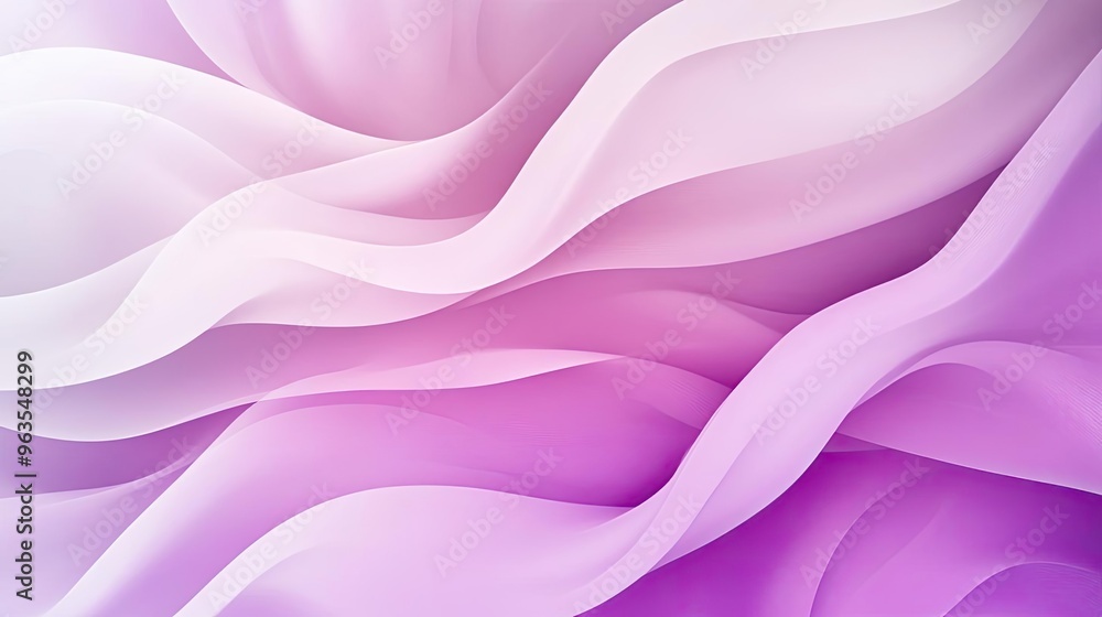 Poster a smooth gradient of soft pink and white waves, creating a serene and elegant background design for 