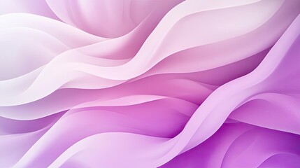 Fototapeta premium A smooth gradient of soft pink and white waves, creating a serene and elegant background design for various digital applications.